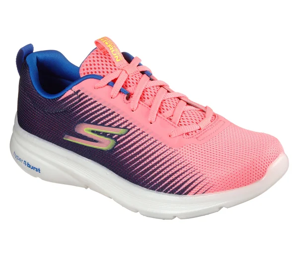 Skechers Women's GOrun Hyper PILLARS Ignite Sneaker, Pink/Blue