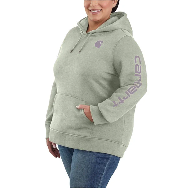 Carhartt Women's Clarksburg Tinted Sage Heather Graphic Hoodie