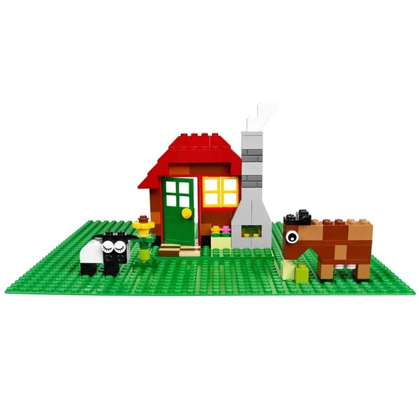 Lego Base 32 x 32 Stud 10 x 10 inch Building Plate Platform, Green (4 Pack)