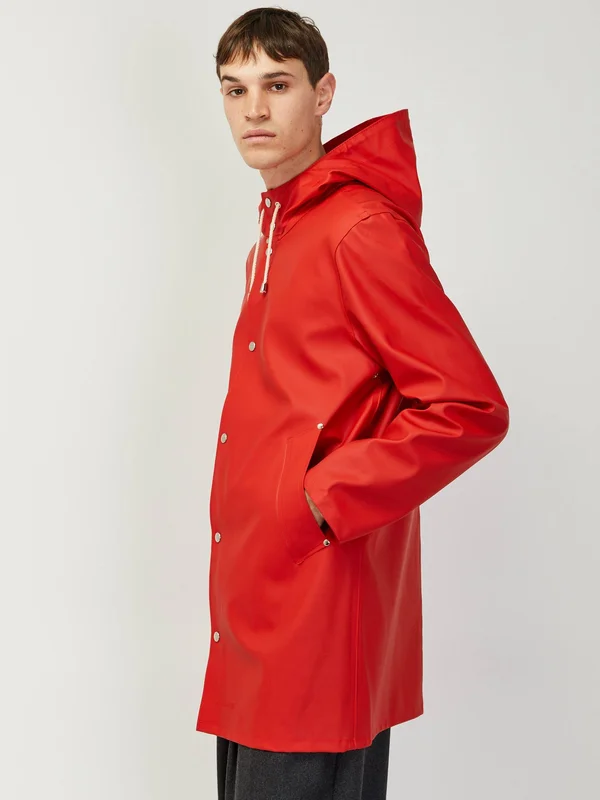 Stutterheim Raincoat Stockholm Red Xxs Unisex