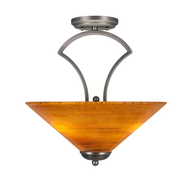 Toltec Lighting 565-GP-411 Zilo - Three Light Semi-Flush Mount