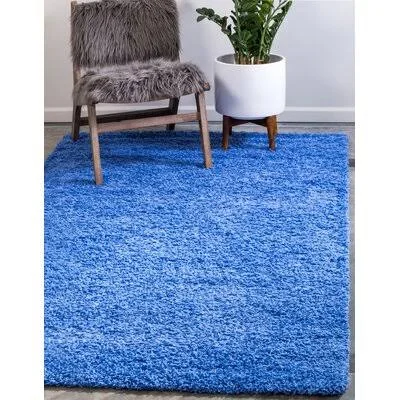 Turn on The Brights Angeline Periwinkle Blue Area Rug - Size: Rectangle 10& x 13&