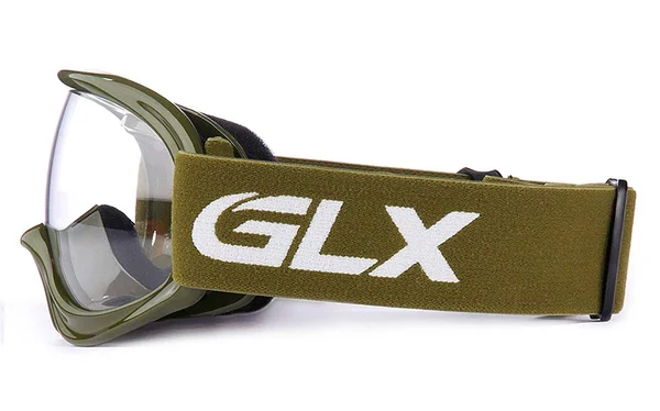 GLX Youth Kids Off Road Motocross ATV Dirt Bike Helmet Camouflage Green Dot Gloves Goggles S