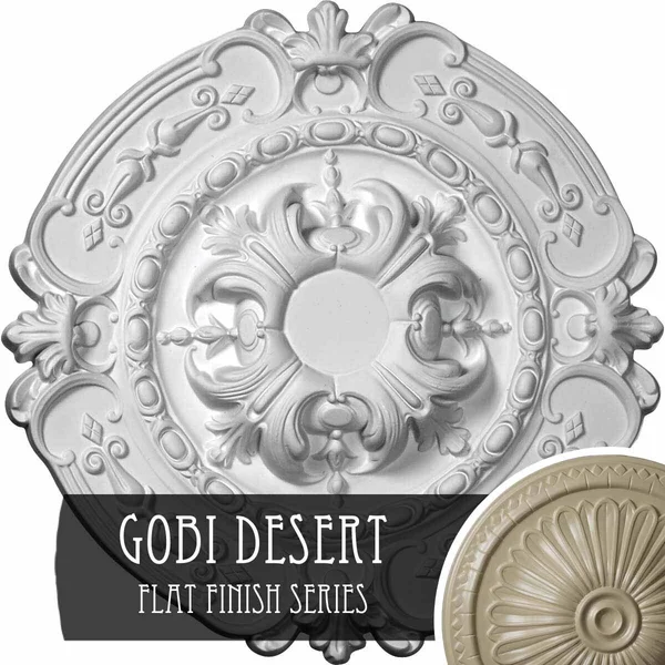 16 3/8x22OD x 1 3/4x22P Southampton Ceiling Medallion (Fits Canopies Up to 2 3/4x22) - Hand-Painted Gobi Desert