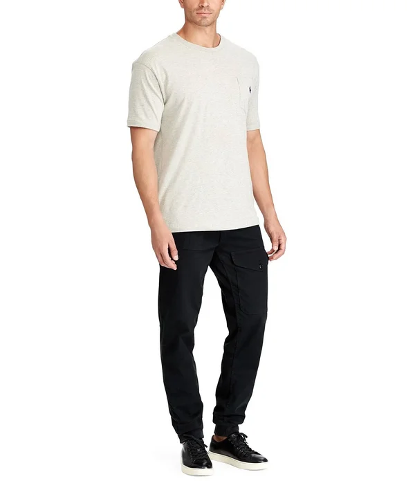 Polo Ralph Lauren Big Tall Classic-Fit Jersey Pocket Crewneck Tee, Mens, 4XB, Pale Royal Heather