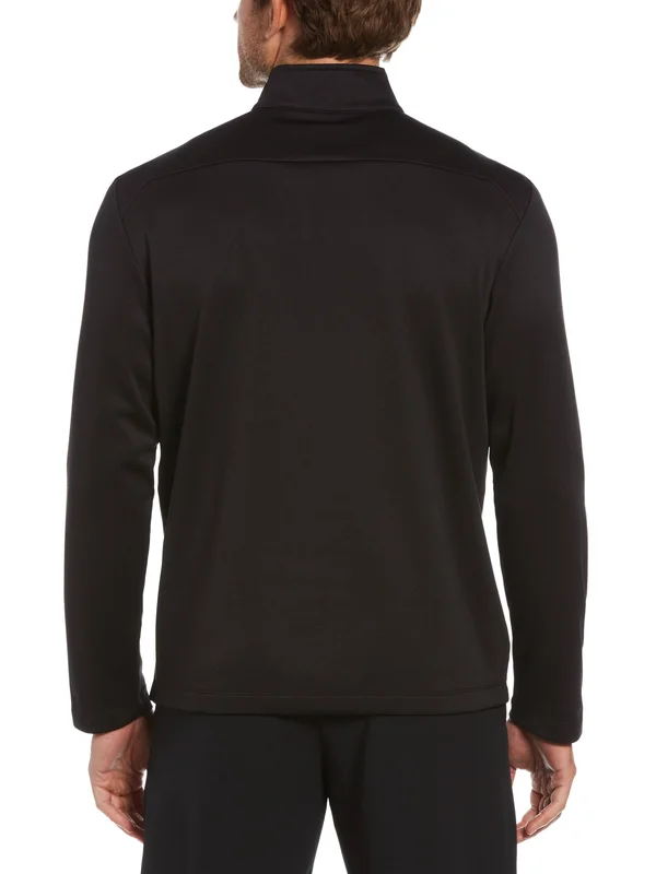 Callaway Men's Golf Weather Series Big & Tall 1/4 Zip Pullover, Black, 100% Polyester