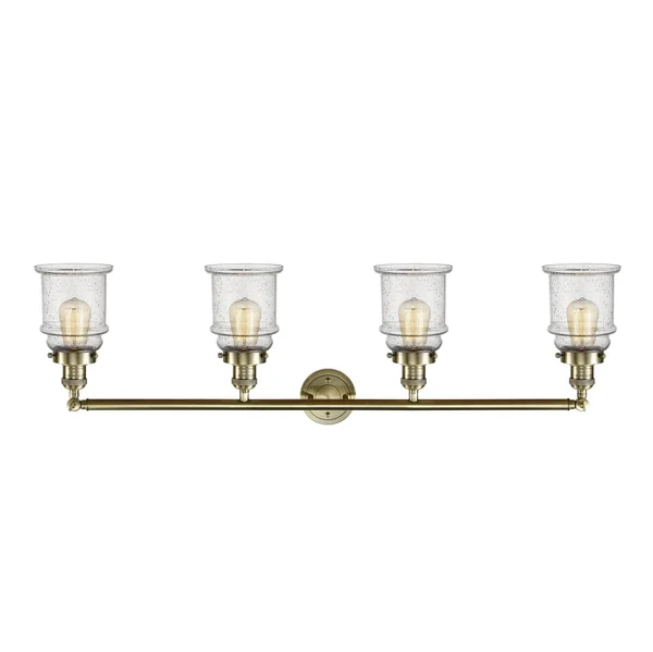 Innovations Lighting Canton 4 Light Bath Vanity Light 215 AB S G184 (Antique Brass)