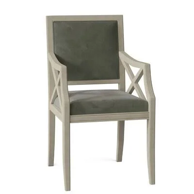 Brookfield Upholstered Arm Chair Fairfield Chair Body Fabric: 9953 Willow - Frame Color: Rustic Portobello