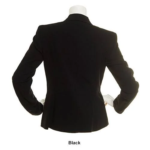 Nine West Two-Button Stretch Blazer - Black