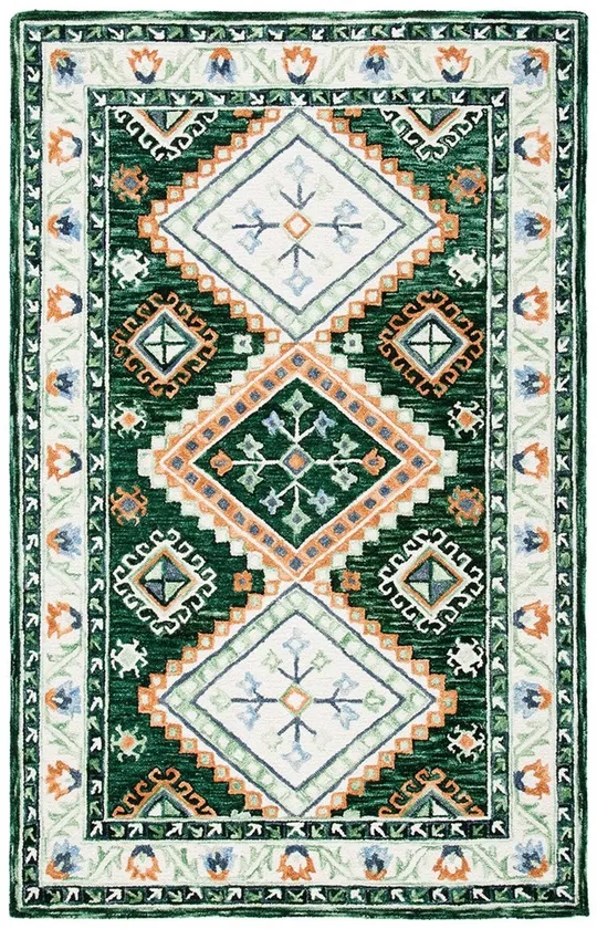 Safavieh Aspen Rug Collection APN706Y - Green - Ivory - 4& x 6&