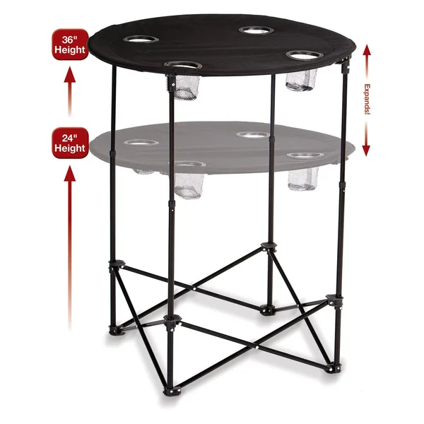 Picnic Plus Scrimmage Tailgate Table - Black