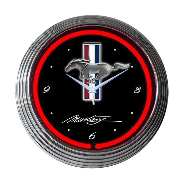 Neonetics Ford Mustang Neon Clock