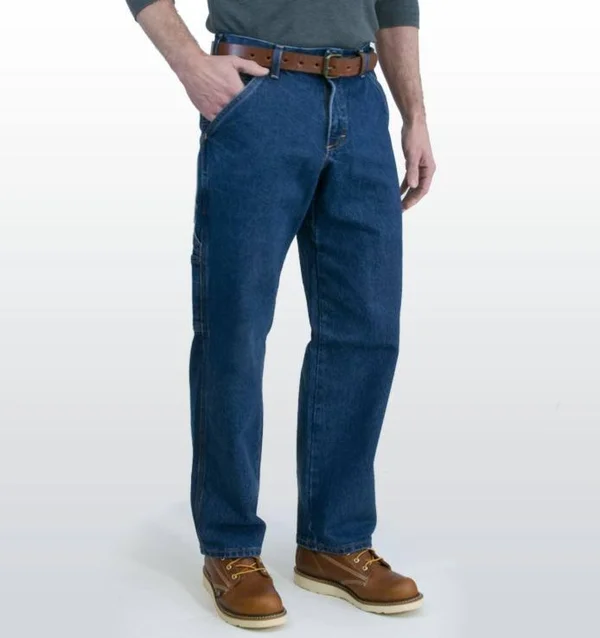 All American Men's Carpenter Jean - Medium Stonewash - Made in USA 36, 30