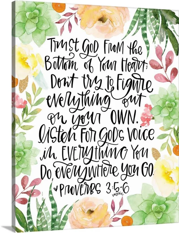 Trust in The Lord, Canvas Wall Art, 36x45, Great Big Canvas