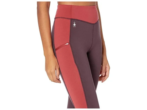 Smartwool Merino Sport Fleece Colorblock Tight - Women's Woodsmoke, S
