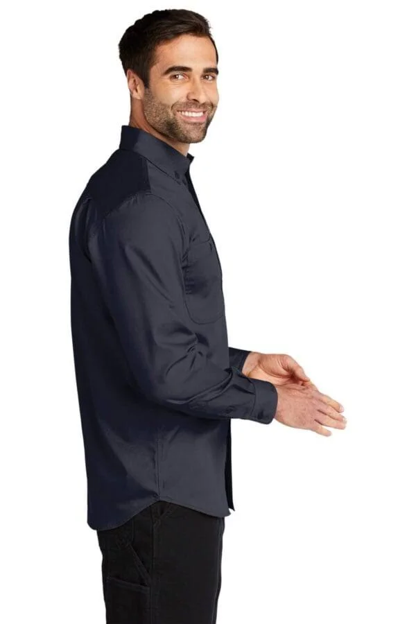 Carhartt Rugged Professional Series Long-Sleeve Shirt, Navy