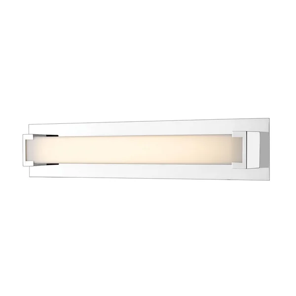 Avery Home Lighting Elara 1-Light Vanity - Chrome/White