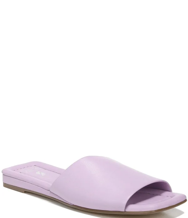 Sarto by Franco Sarto Bordo Leather Square Toe Slides - 8M