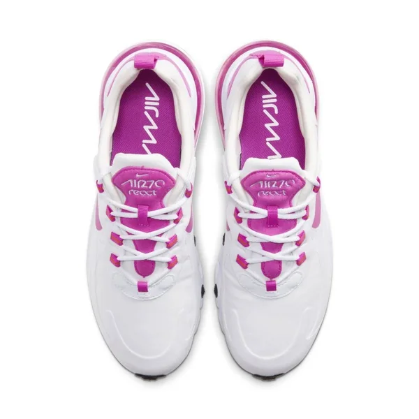 Nike Air Max 270 React White/Fire Pink Women's Shoes - Size: 7