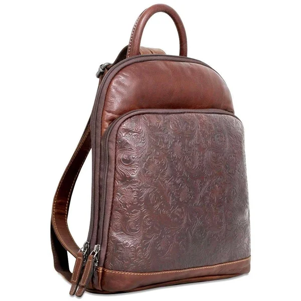 Voyager Floral Small Backpack #FL835 Brown