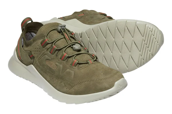 Keen Men's Highland WP Shoe - 9.5 - Dark Olive - Silver Birch