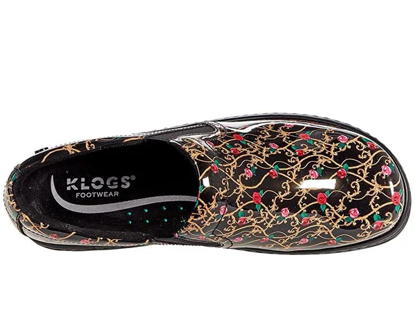 Klogs Footwear Naples Women's Clog Shoes Rose Glamour Patent : 8 W (E)