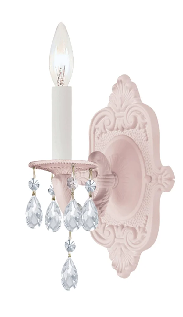 Crystorama 5021-VB-CL-SAQ Paris Market 1 Light Spectra Crystal Bronze Sconce