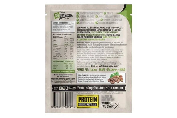 Protein Supplies Australia Biopro (Sprouted Brown Rice) Chocolate & Hazelnut 1kg