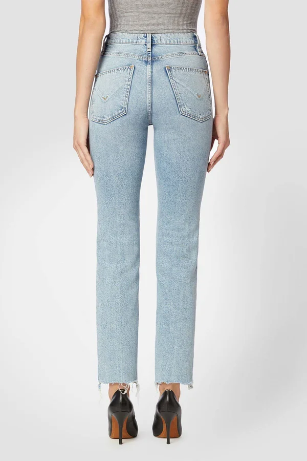 Hudson Jeans - Remi High-Rise Straight Crop Coated Jean