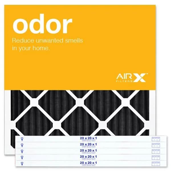 AIRx Odor 20x20x1 MERV 8 Carbon Pleated Air Filter - Made in