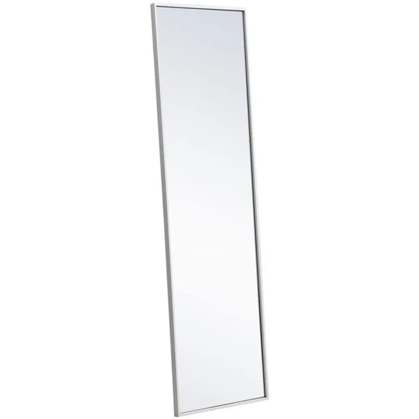 Elegant Lighting Metal Frame Rectangle Mirror 18x 60 inch in White