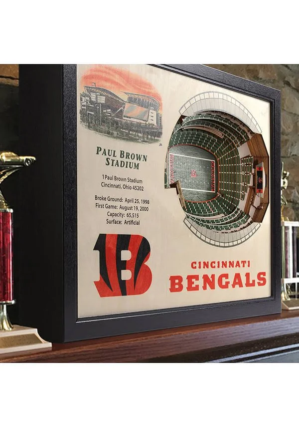 NFL 3D Stadium Wall Art - Cincinnati Bengals