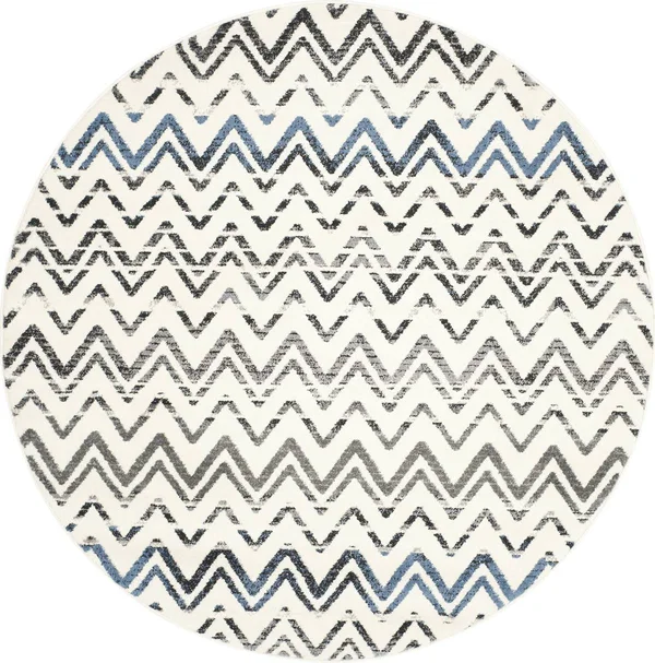 Safavieh Evoke 498 Cream, Blue 5&-1x22 x 7&-6x22 Rug