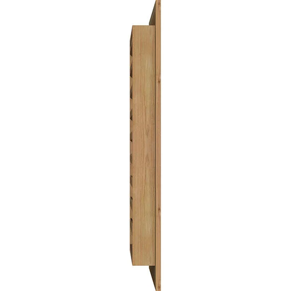 Ekena Millwork GVWVE26X2601RFUWR 26x22W x 26x22H Vertical Gable Vent (31x22W x 31x22H Frame Size): Unfinished - Functional, Rough