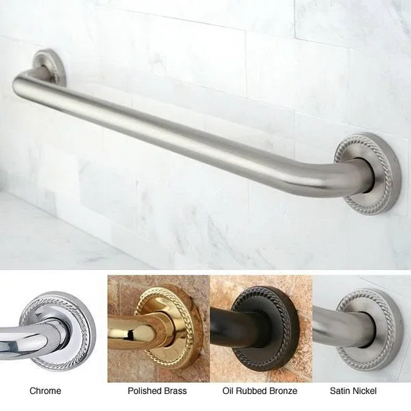 Kingston Brass DR814122 Laurel 12x22 Grab Bar, Polished Brass