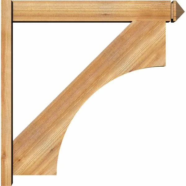 Ekena Millwork OUT06X36X36WTL03RWR 6x22W x 36x22D x 36x22H Westlake Rough Sawn Arts and Crafts Outlooker - Western Red Cedar