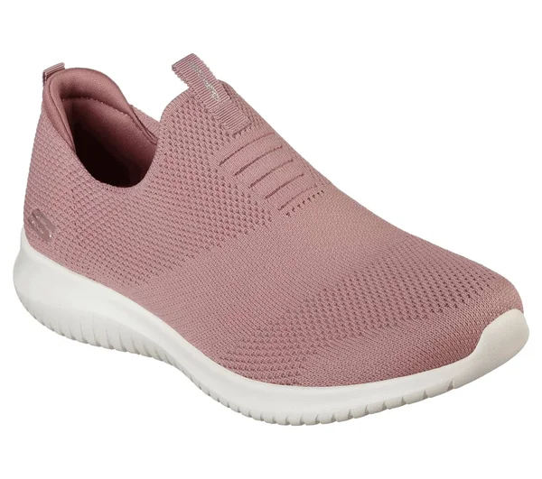 Skechers Women's Ultra Flex First Take Slip on Sneaker, Mauve