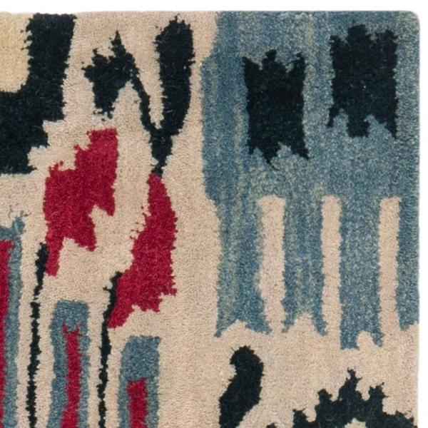 Safavieh 9& x 12& Ikat IKT466A Beige - Blue Rug