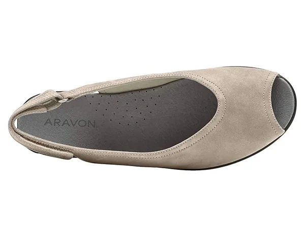 Aravon Women's Josie Slingback, Size: 8, Dove Leather