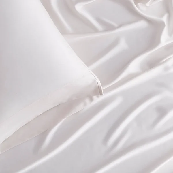 Legends Hotel Tencel Lyocell Sateen Flat Sheet - Sterling - Gray, Size Queen, The Company Store