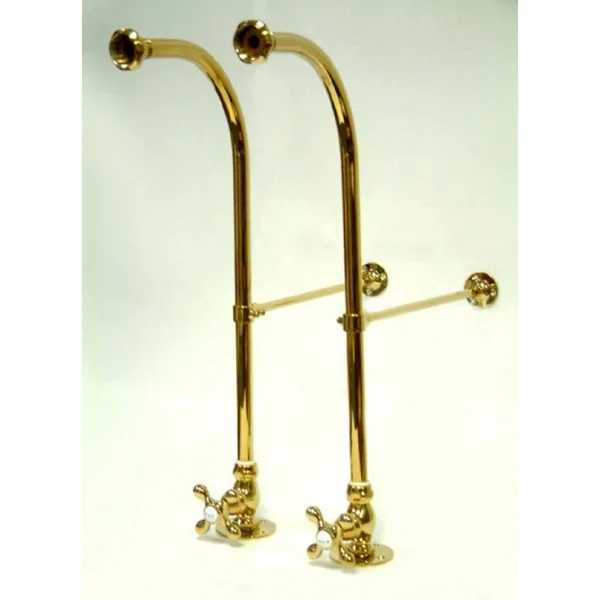 Kingston Brass CC451MX Vintage Rigid Freestanding Supplies with Stop Polished Chrome