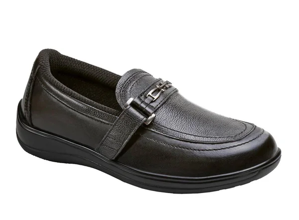 OrthoFeet Women's Chelsea, Black Leather