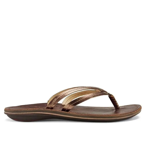 Olukai U&I Sandals - Women's Bronze/Dark Java - 8