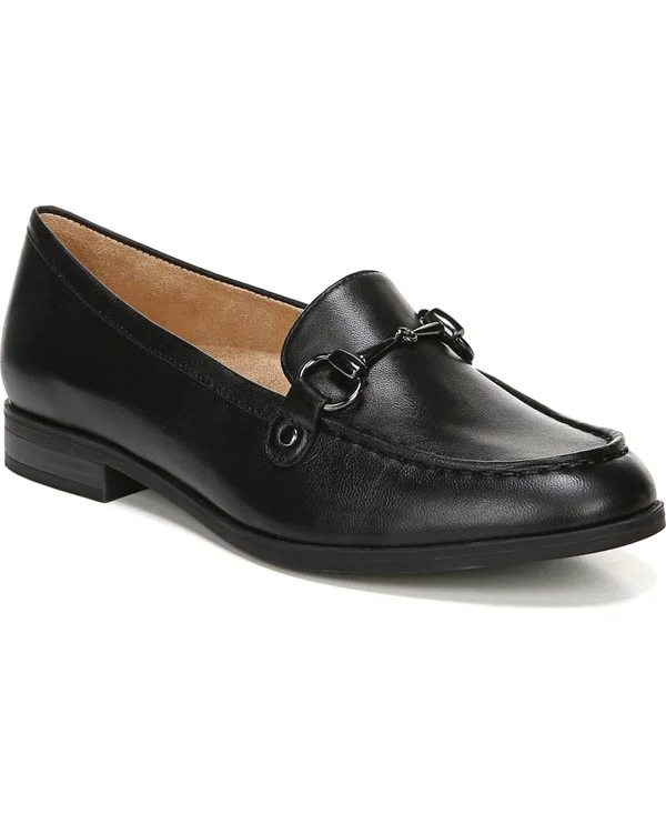 Naturalizer Women's Macey Leather Loafers - Black - Size 6