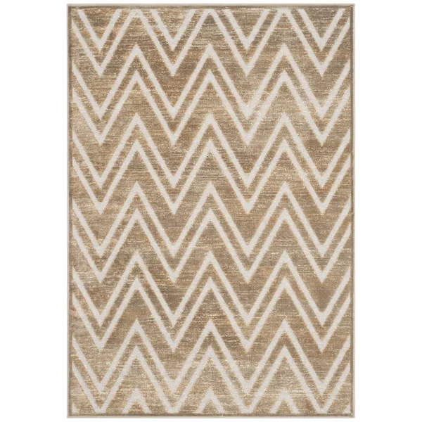 Safavieh Paradise PAR356-3140 5&3x22 x 7&6x22 Mouse, Cream Area Rug