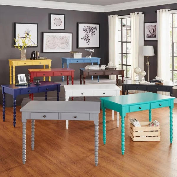 Inspire Q Lyndale 2-Drawer Lix Legs Office Desk by Bold - White