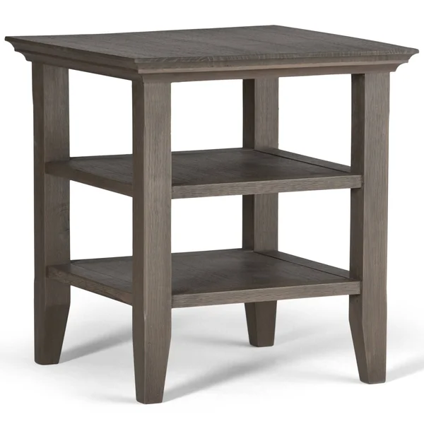 Wyndenhall Normandy Farmhouse End Side Table (Grey)