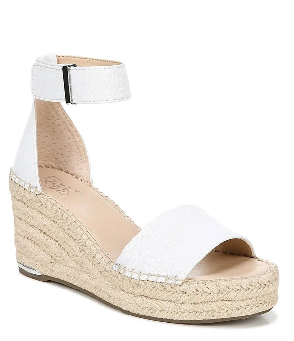 Franco Sarto Clemens Wedge Sandals - White
