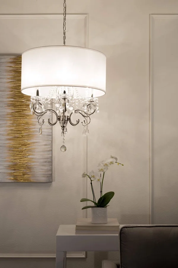 Ok Lighting OK-5109h Crystal Silver Chandelier