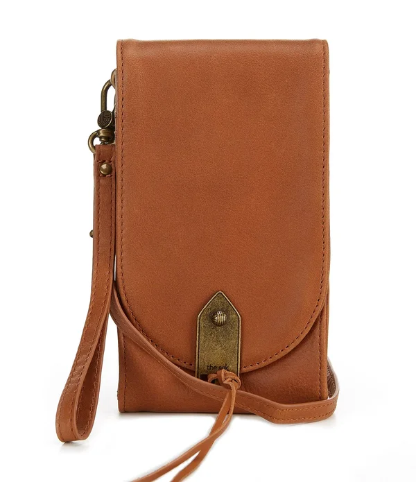 The Sak Playa Phone Crossbody Bag, Tobacco Leather